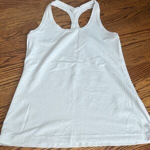 White Racerback Tank Top